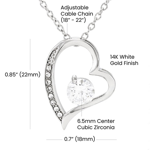 Dimensions: 0.85 inch (22mm) tall, 0.7 inch (18mm) wide, on an adjustable 18 to 22 inch chain
